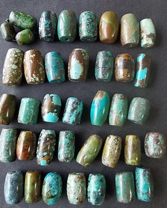Genuine Natural Hubei Rainbow Turquoise Stone Gemstone Loose Beads,turquoise Pendants,barrel,drum,tube,stone,for Making Handmade Jewelry - Etsy