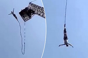 Tourist miraculously survives fall after bungee cord snaps in Thailand