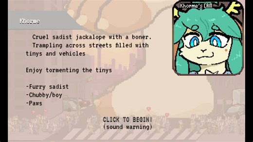 cw: graphic crush, goreEven the devil shies away from the atrocities I commit. Having a bit of fun with ikkimikka's Stomp Game. It's hella fun, check it out!https://t.co/4lGd9QpMEb