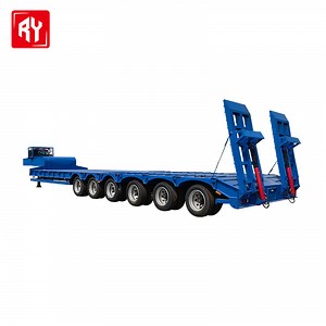 [Hot Item] Low Bed Semi-Trailer Air Suspension Low Bed Trailer