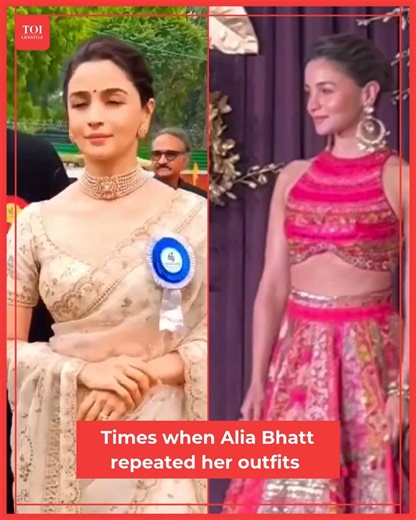 18K views · 60 reactions | #AliaBhatt has made a strong case for sustainable fashion by repeating her outfits on multiple occassions. Here's a glimpse. | ETimes Lifestyle | Facebook