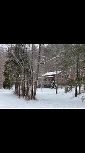 The Cottage with a View, perfectly dusted with snow. ❄️ | Snug Hollow Farm Bed and Breakfast