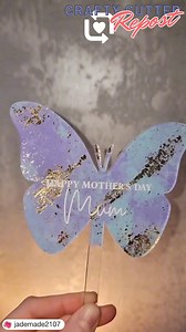 1K views · 41 reactions | Butterfly Acrylic Cake Topper 曆 : jademade2107/IG . . . #cricut #cricutmade #cricutmaker #handmade #cricutcrafts #smallbusiness #cricutexploreair #vinyl #diy #etsy #crafts #svg #custom #silhouettecameo #custommade #cricutcreations #crafting #silhouette #craft #etsyshop #svgfiles #shopsmall #supportsmallbusiness #htv #personalized #personalizedgifts #cricutexplore #etsyseller #cricutlife | Crafty Cutter Limited | Facebook