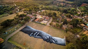 French artist honours victims of Brumadinho disaster in giant artwork