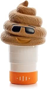 XY-WQ Chlorine Floater, Floating Pool Chlorine Dispenser (Emoji), Fits 1 and 3 Inch Tablets for Large and Small Pools, Hot Tub, Spa