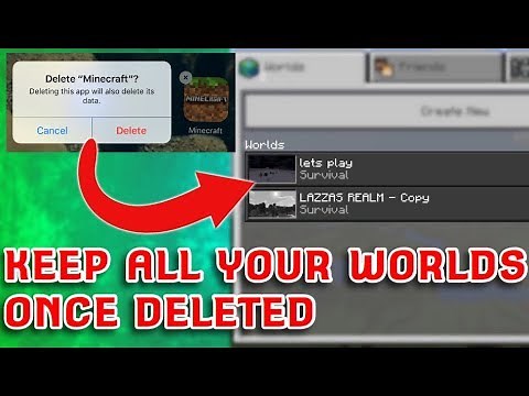 How To Delete Minecraft Pocket Edition AND Keep All Your Worlds