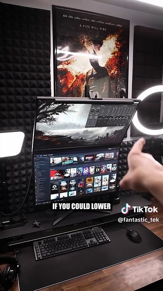 Replying to @aezothh Are vertical stack monitors the PC setup play or are you just asking for next pain? #pcsetup #pcgaming #pcgamingsetup #gamingpc #gamingmonitor #cftech