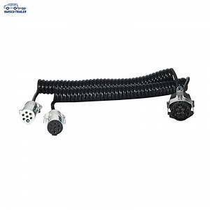 [Hot Item] Round 7 Pin Trailer Towing Truck trailer Plug 12N Type Connector Plug Socket