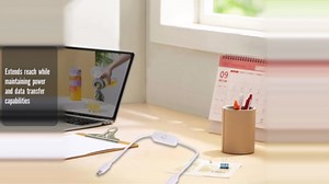 GANPUB Black Micro USB Extension Cord with On Female to Male Extension Cable Switch for and Other Micro USB Powered Devices