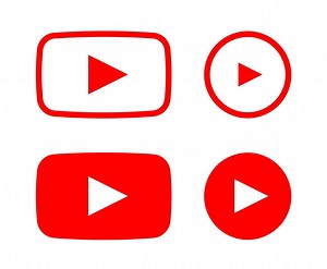 Download youtube icon, logo, symbol, vector editorial app icons