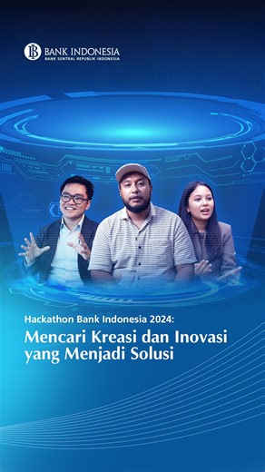7.1K views · 70 reactions | Artificial Intelligence (AI) dan Machine Learning (ML) jadi solusi untuk memajukan sektor keuangan dan ekonomi digital nasional? Hackathon Bank Indonesia 2024 membuka gerbang bagi #SobatRupiah yang ingin mengembangkan solusi kreatif dan inovatif untuk berkontribusi dan #BeriMakna dengan ide dan inovasi Sobat! Bagaimana caranya? Simak selengkapnya di kanal YouTube Bank Indonesia! #diSetiapMaknaIndonesia | Bank Indonesia | Facebook