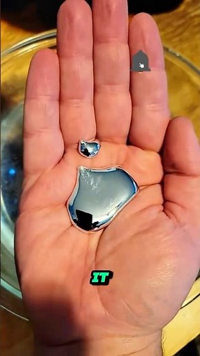 Hand-Heated Metal Casting Trick #gallium #shorts #experiment