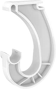 ClosetMaid Support Bracket for SuperSlide Hanging Bar Closet Rod, for Wire Shelving, White