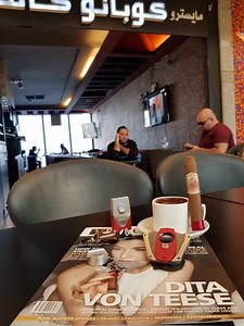 My #Sunday outdoor #cigarmood was the #flordelasantillas Robusto by #myfathercigars & #turkishcoffee is #essential with Big Smoke Cigar Kuwait have smokey Monday #Botl & #Sotl . #anakuwaiti🇰🇼 #cigarsolidarity #thankyouforsmokingcigar #سيجار#اخوةالسيجار #botlgcc#اخوةالتباكو#smokerockypatelcigars #bigsmokekw #هذا_مزاجي #botlkuwait #سيجار_للنخبة #nicaragua🇳🇮 #mylife❤️ #lifestyle #bestof2017 #lifeisgood #followme #cigarchasers #متع_نفسك | Big Smoke Kuwait