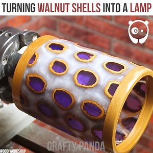 27K views · 102 reactions | Turning walnut shells into a lamp By Wood Workshop (youtube.com/channel/UCPfFyT27FFabZWQsLbERo1A) Partner: Wood Workshop YT: https://www.youtube.com/channel/UCPfFyT27FFabZWQsLbERo1A | Bored Panda Art | Facebook