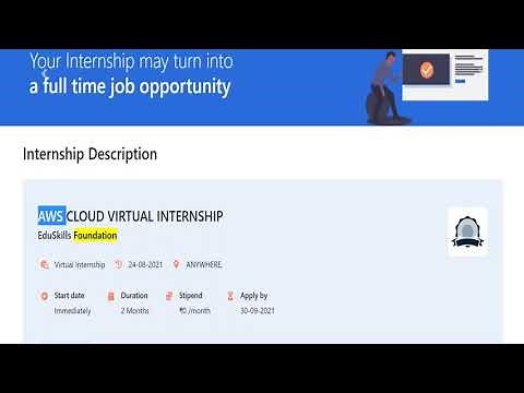 AWS CLOUD VIRTUAL INTERNSHIP | Internship For 10,000 Student | Any Year In College |