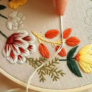 192K views · 2.3K reactions | Most Beautiful Flowers Hoop Embroidery Pattern #foryou #video #viral #trending #design | Embroidery Skills ideas | Facebook