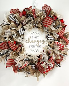 Rag Wreath - Etsy UK