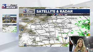 Wednesday Afternoon PinPoint Forecast: Additional showers/rumbles possible Wednesday afternoon/evening, with the scattered rain chances sticking with us through the end of the week. Cold front arrives Friday and sets up a cooler weekend! | KBTX Weather