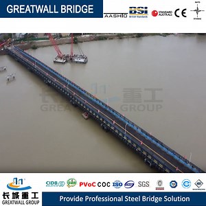 [Hot Item] High Quality Steel Double Truss Pedestrian Bridge Prefabricated Bailey Bridge Deck