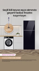 72K views · 126 reactions | Seçili ikili beyaz eşya alımınızda Jet60 Dikey Süpürge hediye fırsatını kaçırmayın. | Samsung | Facebook