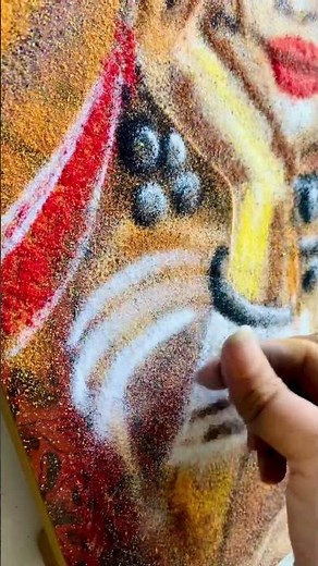 Unbelievable Rajasthani Woman Portrait Rangoli | Realistic Art Reveal 🎨