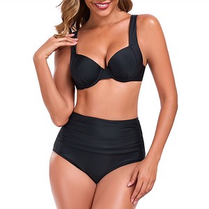 RELLECIGA Women's Push Up Underwire Bikini Set Bathing Suits - Walmart.com