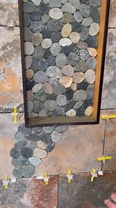 18K views · 585 reactions | How to install pebbles in a tile shower niche. #constructionlife #tile #bathroom #rileyhomeremodel #homeimprovement #tileshower #remodel #remodeling | Seth Riley | Facebook