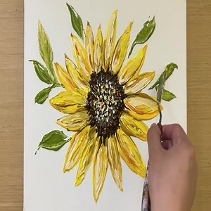 36K views · 299 reactions | Acrylic Painting / Sunflower | Art Video | Facebook