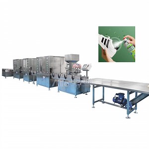 [Hot Item] Automatic Packing Line Pharmaceutical Air Freshener Aerosol Full Line Filling Machine