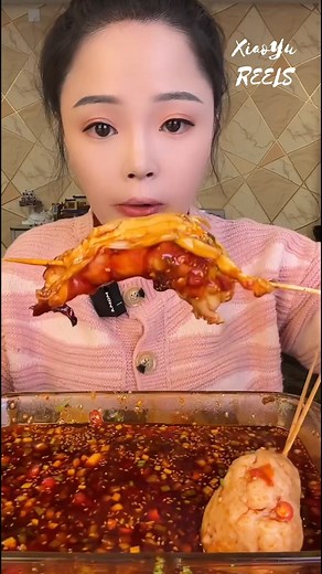51K views · 376 reactions | Chinese Spicy Prawns Skewer Challenge掠 #xiaoyu #asmr #mukbang #reels #chinesefood #BOOMchallengeBOOMchallenge #fypシviralシ2024 #spicyfood | XiaoYu Reels | Facebook
