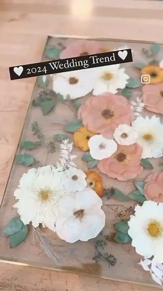 Custom Pressed Flower Frame - Wedding Flowers or Other Event Flowers - Etsy