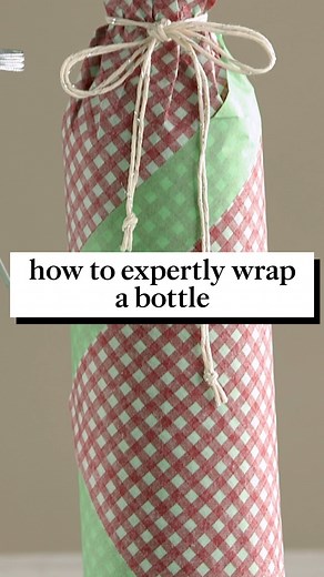 22K views · 140 reactions | Gifting a bottle of wine is bound to be something you do this holiday season when attending a party or dinner. Learn how you can create a special and sustainable presentation by using pretty fabric to wrap your wine bottle: bit.ly/3TeWp3n | Martha Stewart | Facebook