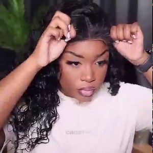 🔥Install this curly hair middle part lace front wig 😍 #wig #lacewigs #wigtutorial #curlyhair #lacefrontwigs #humanhairwigs #affordablewigs #beautifulhair | Premier Lace Wigs