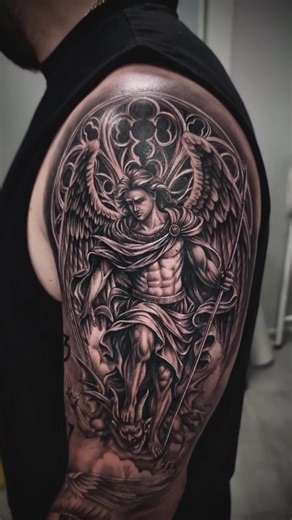 🔥 ARCÁNGEL 🔥 💉 Tatuaje realizado por @jony.tattoo en @inkmansion 📍 Ávila 📩 Síguenos en instagram y cuéntanos tu idea! . #tattoo #tattoospain #tattoodesign #realistictattoo #tattooart #tatuaje #inked #tattooinspiration