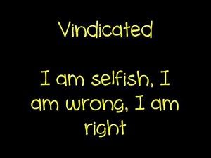 Dashboard Confessional Vindicated Lyrics