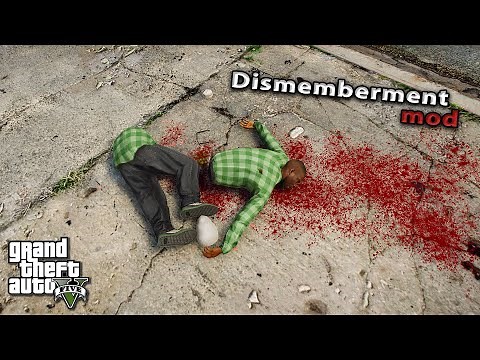How to install Dismemberment mod in GTA 5 / New Realistic Physics for Shooting in GTA V