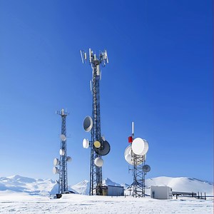 Polygonal 55m Steel Post High Tower Electric Power Transmission Towers Telecom Pole