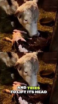 Calf's First Steps: A Timelapse of Bonding