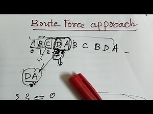 Brute Force approach to problem solving