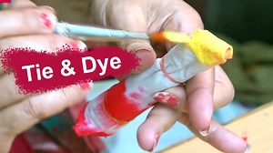 Tie & Dye painting at home #tiedye #fabric #painting #fabricpainting #acrylicpaint | Fabric Creations