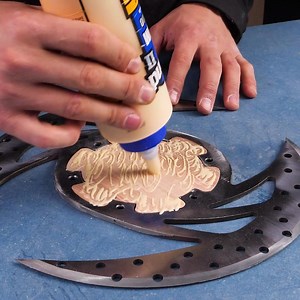 55K views · 271 reactions | DIY Battle Axe! Thanks for watching! Please be aware that this video is for entertainment purposes only and techniques shown should not be attempted at home! | Handy Panda | Facebook