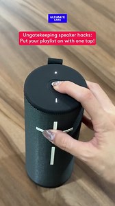 Left your phone charging across the room and don’t want to get up to put your favourite music on? 🎶With the One Touch Playlist, get the party started with a single tap on your speaker. 👆 Stop, pause and skip songs with a one physical button, giving both you and your phone a rest ⏯️ Set up your One Touch Playlist (and more!) today with the UE Boom App here: https://bit.ly/4ibbTzf | Logitech