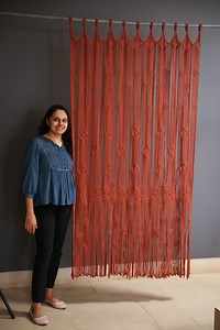 Handmade Macrame Door Curtain: Boho Home Decor (48x84 Inches) - Etsy