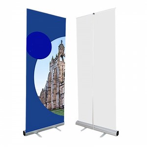 [Hot Item] Wholesale Retractable Banners Roll Down Banner Screen Stand Rollup Standee Aluminum Roller Banner Pull up Banner