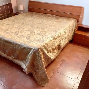 Rare Antique Double Bedspread Silk and Cotton Brocade Gold Color Silk Bedspread Silk Damask Decorations Precious Damask Bed Vintage Italia - Etsy