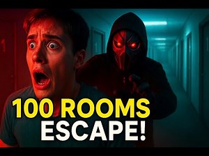 EXTREME HIDE & SEEK Hunter Chases Players Through 100 Rooms! IMPOSSIBLE CHALLENGE