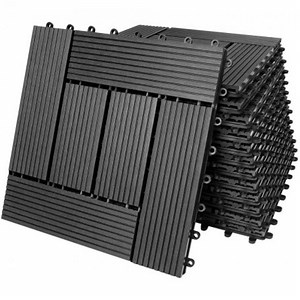 [Hot Item] Waterproof Interlocking Tile Wood Composite DIY Plank Outdoor Decking WPC