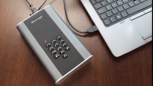 iStorage diskAshur DT2 256-bit 10TB USB 3.1 secure encrypted desktop hard drive IS-DT2-256-10000-C-G