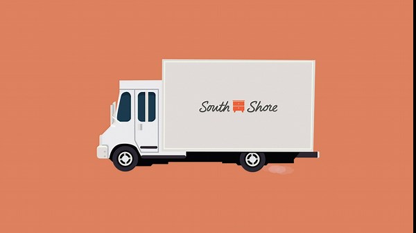 South Shore Vito Platform Bed, King, White